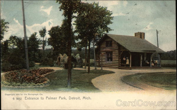 Entrance to Palmer Park Detroit Michigan