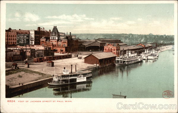 Birds Eye View - Foot of Jackson Street St. Paul Minnesota