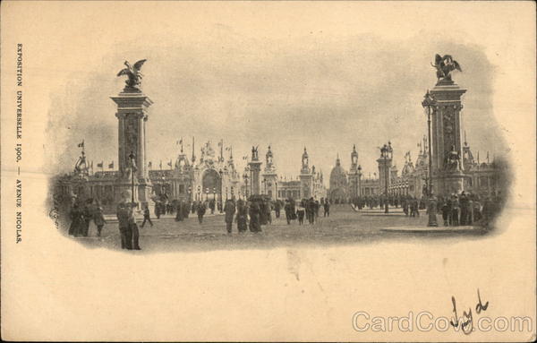 Avenue Nicolas 1900 Paris Exposition