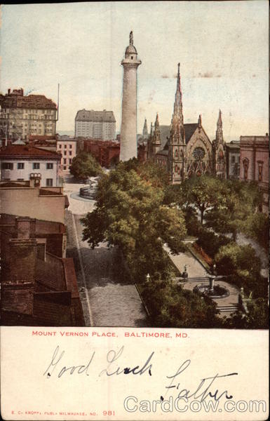 Mount Vernon Place Baltimore Maryland