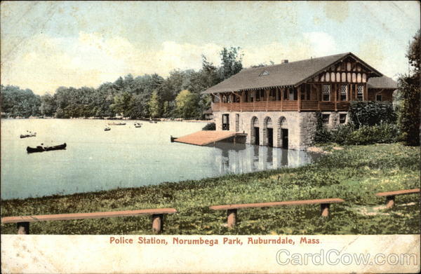 Damaged Tape On Back Pre-1907 Norumbega Park Auburndale by 
