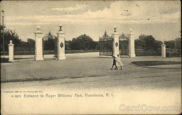 Roger Williams Park - Entrance Providence Rhode Island