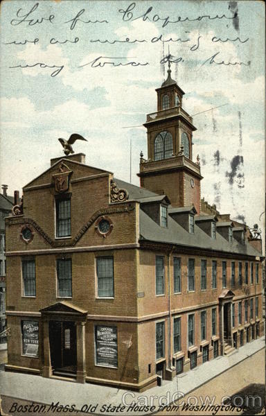 Old State House from Washington Street Boston Massachusetts