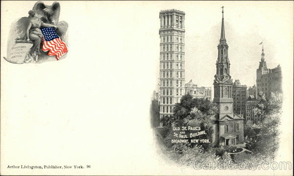 Old St.Paul's and St. Paul Building New York