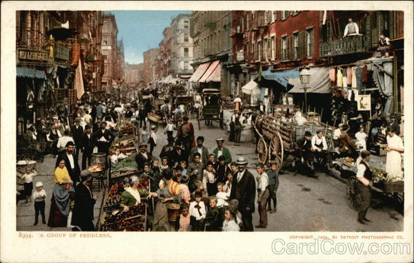 A Group of Peddlers New York City