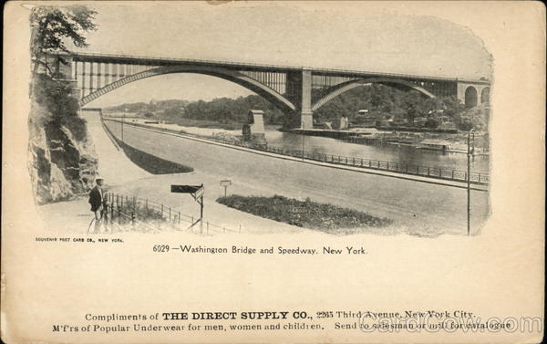 Washington Bridge and Speedway New York