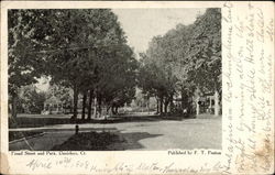 Broad Street and Park Danielson, CT Postcard Postcard