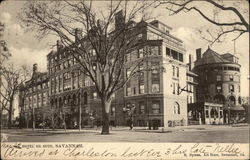 Street View of Hotel De Soto Savannah, GA Postcard Postcard