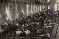 View in Miscellaneous Shop Looking West, Navy Yard Postcard