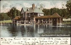 Boat Hosue, William's Park - Water View Postcard