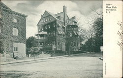 Street View of Hope Club Postcard