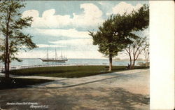 Harbor from Fort Greene Newport, RI Postcard Postcard