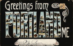 Greetings from Portland Postcard