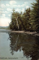 Scenic View along Lovells Lake Sanbornville, NH Postcard Postcard