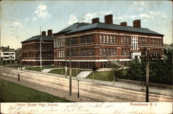 Hope Street High School Providence, RI Postcard Postcard