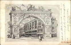 The Outlet Company - Old Home Week 1907 - Arch Postcard