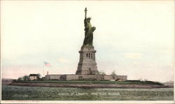 Statue of Liberty in New York Harbor Postcard