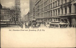 Chambers Street near Broadway Postcard