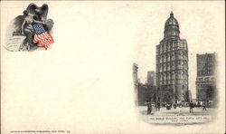 The World Building and Plaza City Hall Postcard