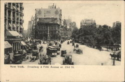 Broadway & Fifth Avenue near 23rd Street Postcard