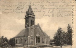 Evangelical Lutheran Zions Church Hartford City, IN Postcard Postcard