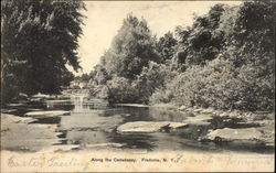 Scenic View Along the Canadaway Fredonia, NY Postcard Postcard