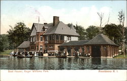 Roger Williams Park - Boat House Providence, RI Postcard Postcard