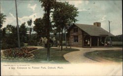 Entrance to Palmer Park Postcard