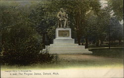 The Pingree Statue Postcard