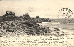 Bass Rock and Surf, Cape Ann Rockport, MA Postcard Postcard