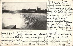 View of Dam Holyoke, MA Postcard Postcard