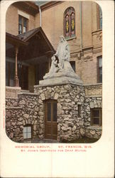 Memorial Group - St. John's Institute for Deaf Mutes Postcard