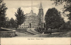 High School and Grounds Putnam, CT Postcard Postcard