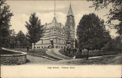 High School and Grounds Postcard