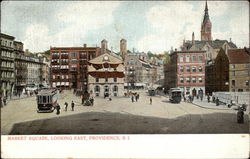 Market Square, Looking East Providence, RI Postcard Postcard