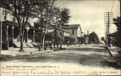 View of Main Street (Central) Williamstown, NJ Postcard Postcard