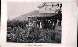 An Alberta Flower Garden Canada Postcard Postcard