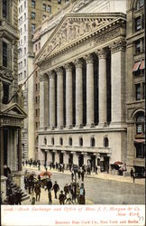 Stock Exchange & Office of Mess. JP Morgan & Company Postcard