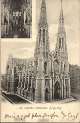 St. Patrick's Cathedral - Interior & Exterior Views Postcard
