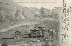 Mount Stephen Hotel Field, BC Canada British Columbia Postcard Postcard