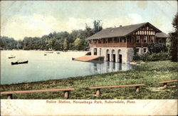 Norumbega Park - Police Station Postcard