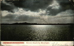 Revere Beach by Moonlight Massachusetts Postcard Postcard