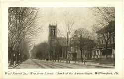 West Fourth Street, West from Locust, Church of the Annunciation West Fourth Street, West from Locust, Church of the Annunciation