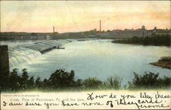 View of Town and Dam Postcard