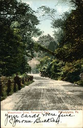 Wissahickon Drive in Fairmount Park Postcard