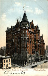 Hotel Walton at Broad and Chestnut Streets Postcard