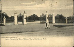 Roger Williams Park - Entrance Postcard