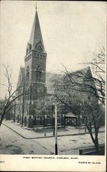 First Baptist Church Chelsea, MA Postcard Postcard