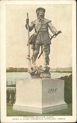Statue - William Clark, Lewis & Clark Expedition Postcard