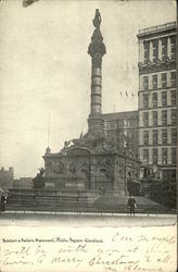 Soldiers & Sailors Monument, Public Square Cleveland, OH Postcard Postcard